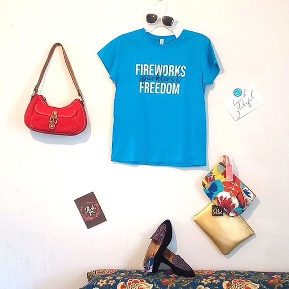 NWT Fireworks & Freedom Short Sleeve T!* - Picture 1 of 3